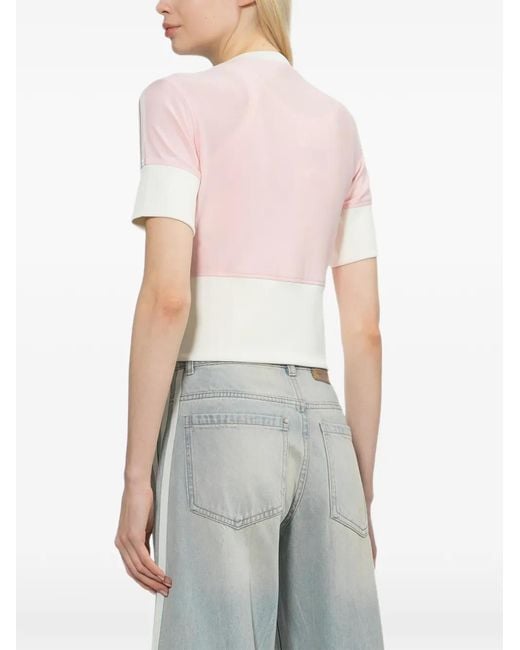 Adidas Pink V-Neck T-Shirt