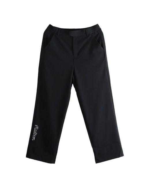 Malbon Golf Gray Magnolia Coolcore Straight-Leg Trousers for men