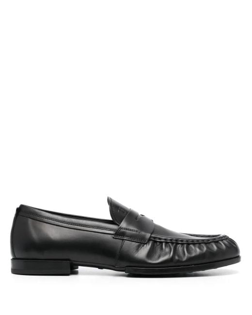 Tod's Loafer Aus Glattem Leder in Black für Herren