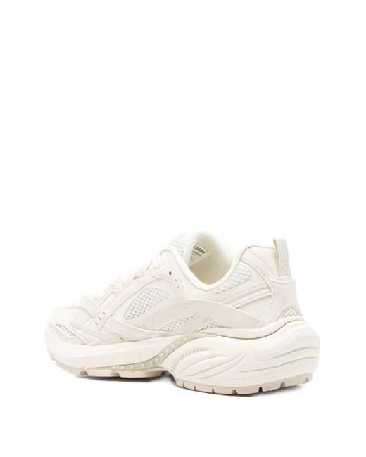 Represent White Mesh-Panel Sneakers for men