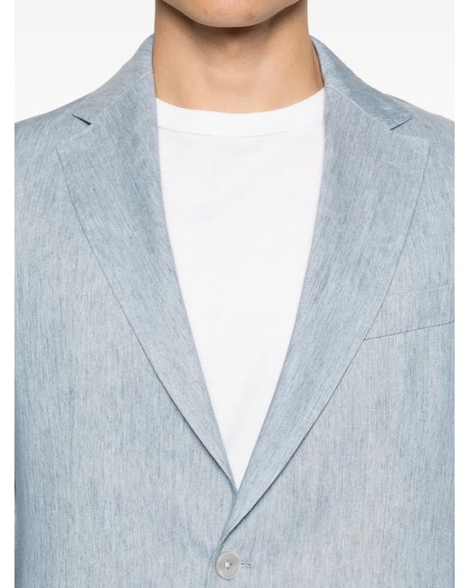 Boss Blue Chest-Pocket Blazer for men