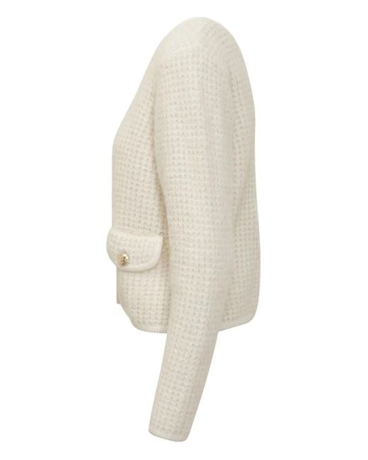 Ba&sh White Button Harry Cardigan
