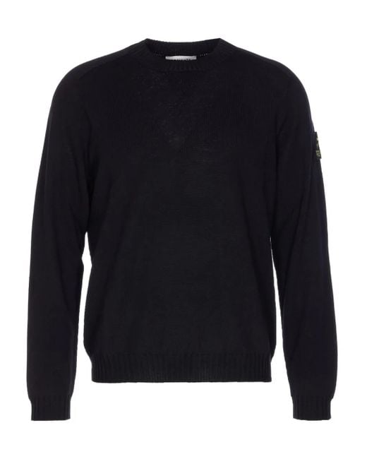 Maglione Girocollo Con Tasca di Premiata in Blue da Uomo