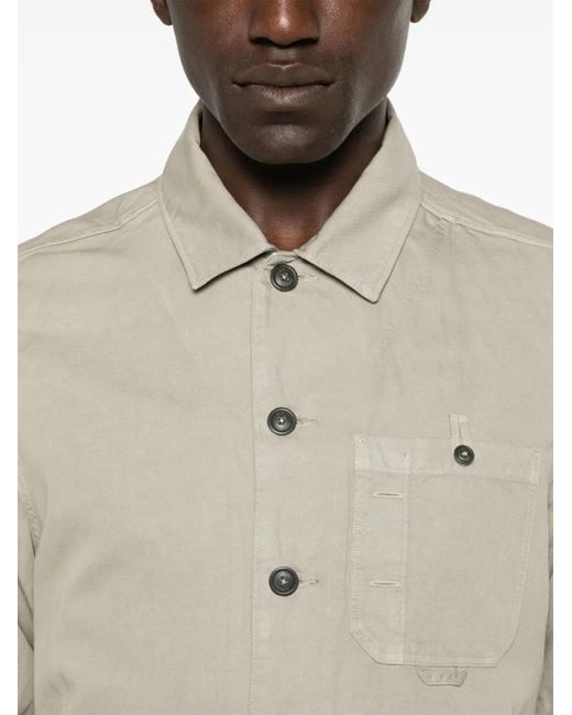 C P Company Natural Lens-Detail Overshirt for men