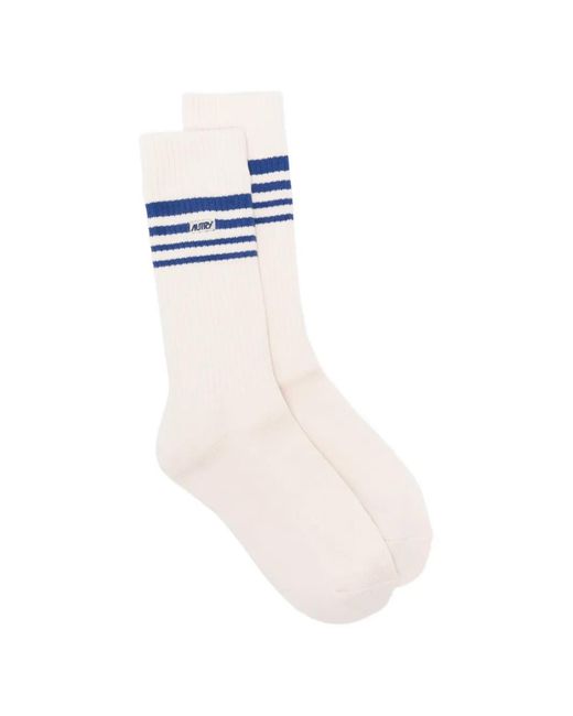 Autry White Stripes-Detail Socks for men