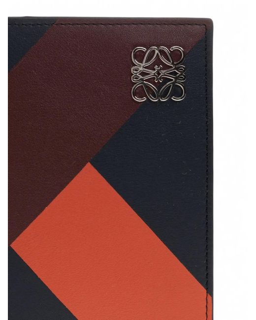 Loewe Blue Anagram Leather Passport Cover