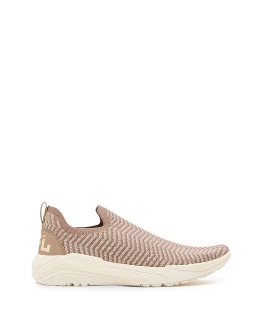 Athletic Propulsion Labs Pink Techloom Traveler Chevron-Knit Slip-On Sneakers for men