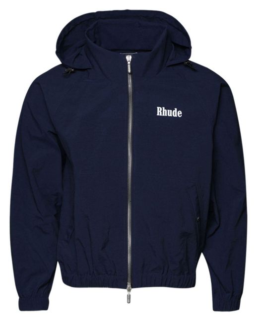 Rhude Hoodie mit Logo-Print in Blue für Herren