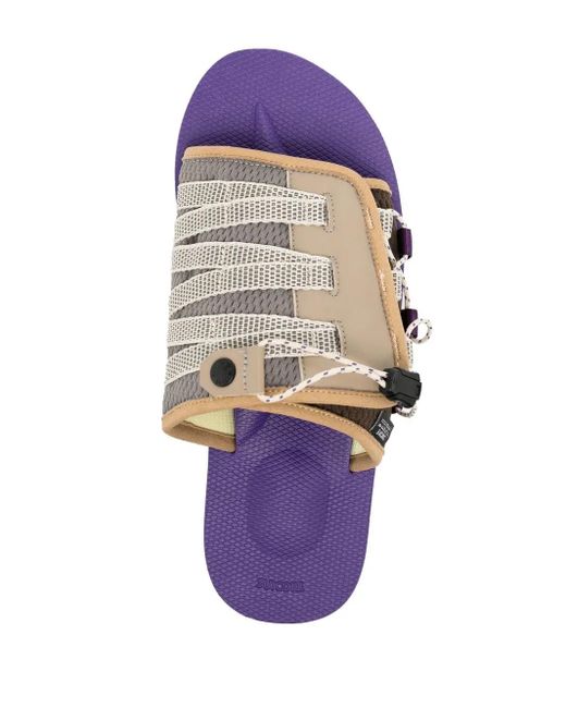 Suicoke White Dao-2 Drawstring-Strap Sandals