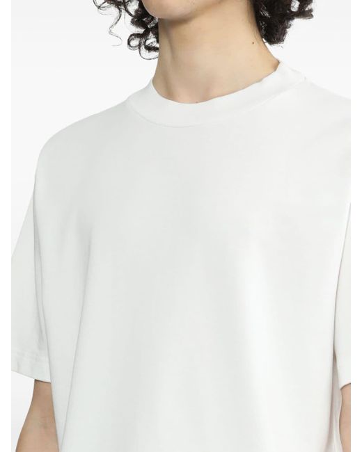 424 White Crew-neck Cotton T-shirt for men
