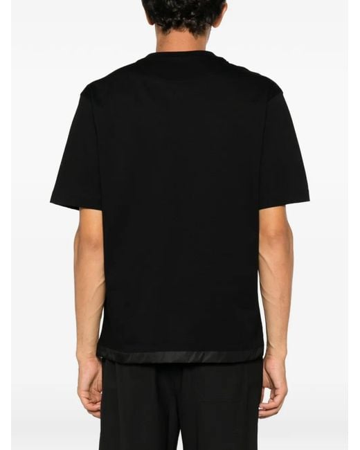 Prada Black Logo-Plaque Patch-Pocket T-Shirt for men
