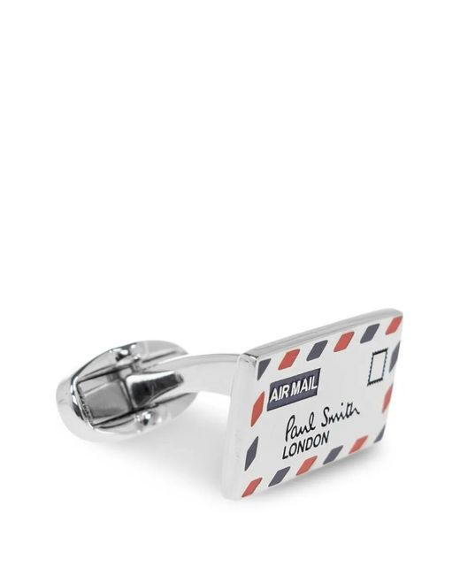 Paul Smith White Airmail Cufflinks for men