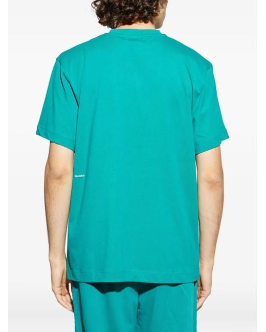 PANGAIA Blue Organic Cotton Crew-Neck T-Shirt