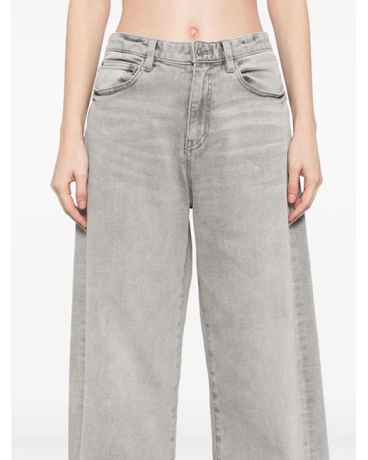 Vaqueros anchos con efecto lavado JNBY de color Gray