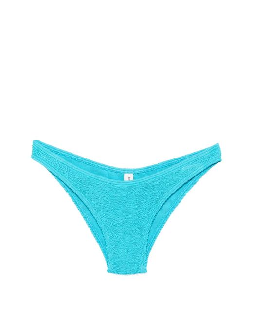 Bondeye Blue Sign Textured Bikini Bottoms