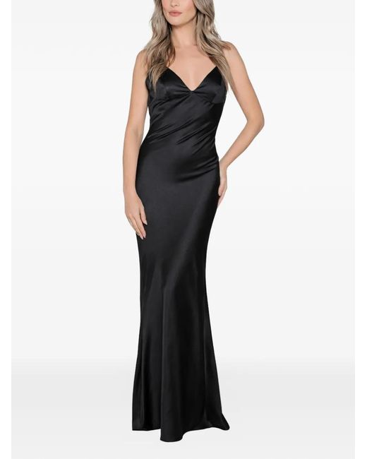 ROSERRY Como Bias-Cut Sleeveless Maxi Dress in Black | Lyst