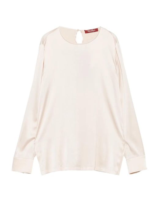 Max Mara Natural Long Sleeve Blouse