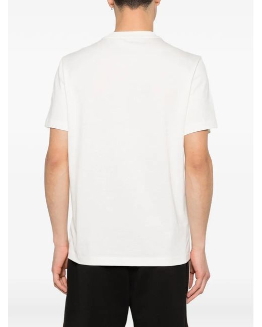 Moncler White Archive Graphic T-Shirt for men