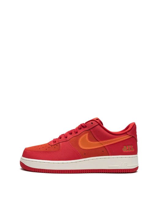 Nike Red Air Force 1 Low "Atl" Sneakers