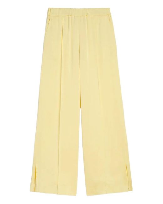 Jil Sander Yellow Envers Side-Slits Trousers