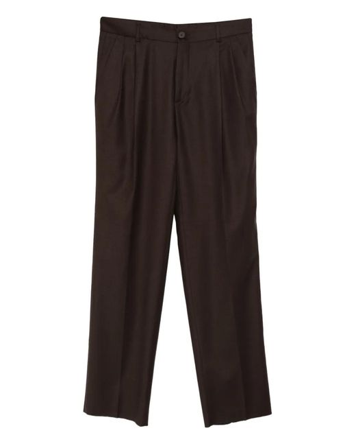 Manuel Ritz Black Pleated Trousers for men