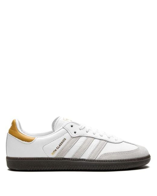 Adidas X Kith Samba "white/grey/gold" Sneakers