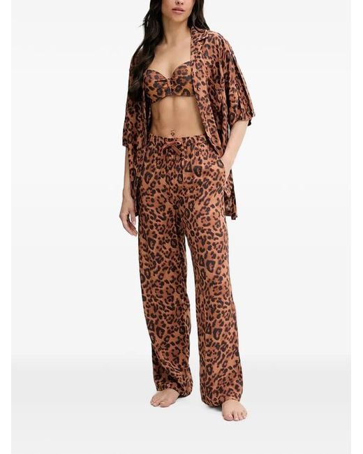 Camicia Explore Leopardata di Chantelle in Brown