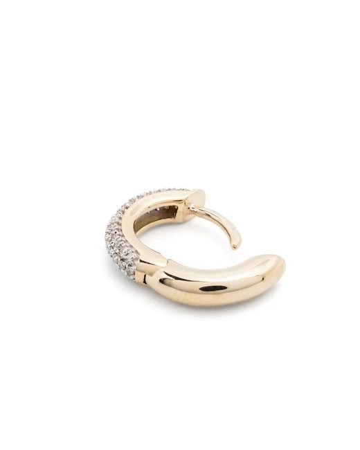 Otiumberg 9Kt Geelgouden Quotidian Oorbellen Met Diamant in het Metallic