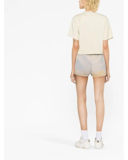 Off-White c/o Virgil Abloh Natural Laundry Drawstring Shorts