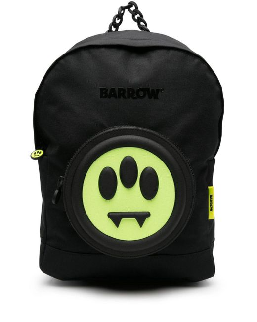 Barrow Black Logo-patch Chain-link Handle Backpack