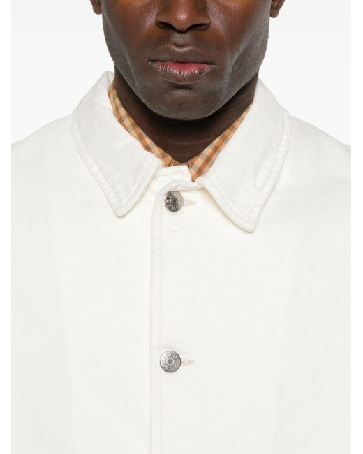 sunflower Hemdjacke aus Denim in White für Herren