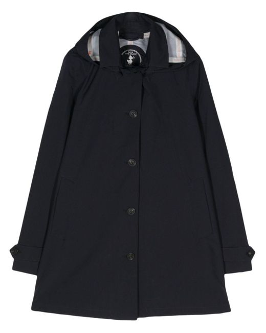 Save The Duck Black April Hooded Raincoat