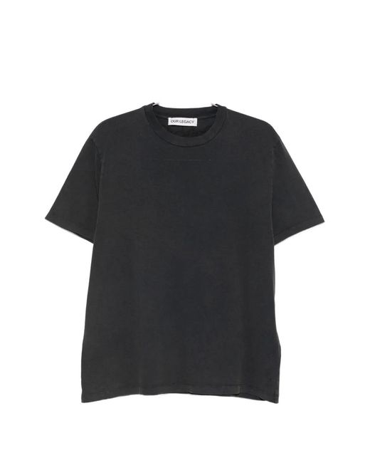 Our Legacy Black Box Crainum Blossom Print T-Shirt for men