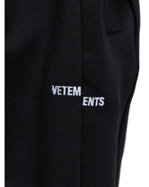 Vetements Blue Logo-Print Track Pants