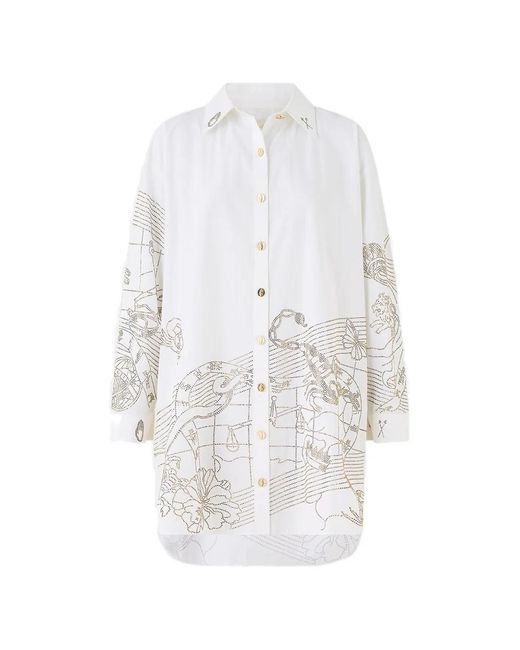Camilla White Side Buttons Tunic