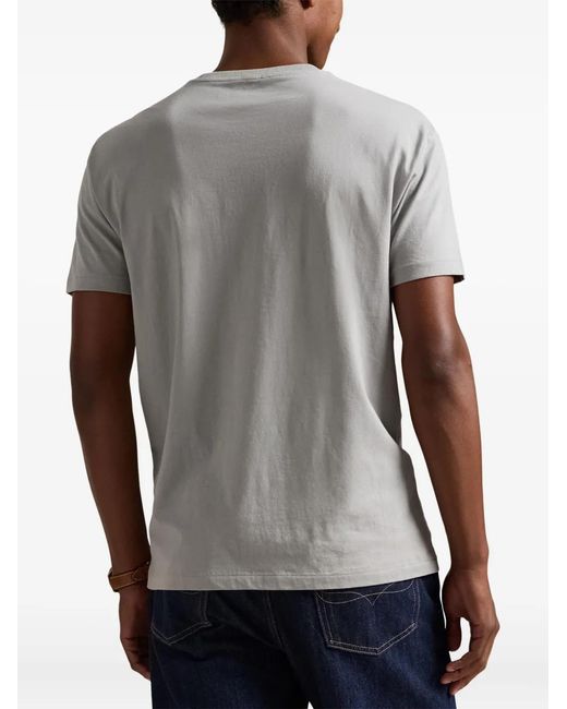 Polo Ralph Lauren Gray Logo-Detail Short-Sleeve T-Shirt for men