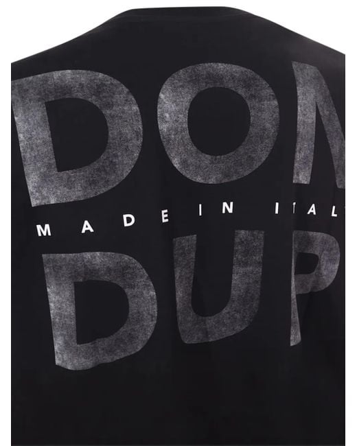 メンズ Dondup ロゴ Tシャツ Black