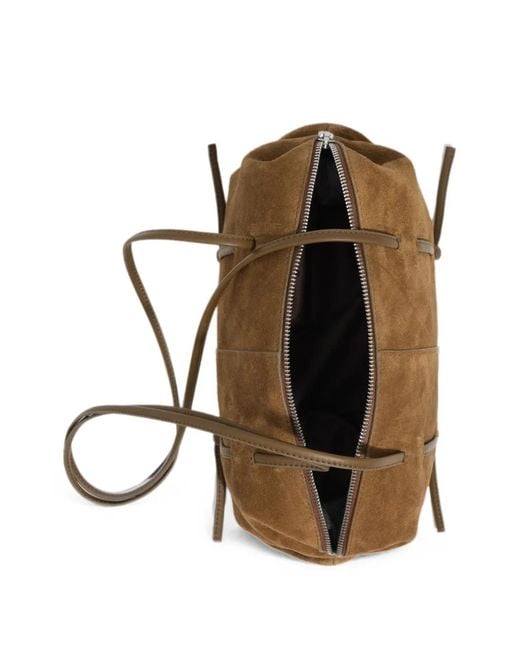 Bimba Y Lola Brown Suede Lolita Bag