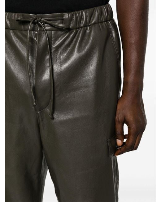 Serge Pariente Leather trousers - black - Zalando.de