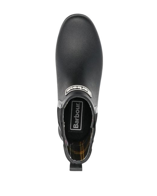 Barbour Black Stiefeletten Mit Logo-Patch