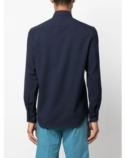 PT Torino Hemd Mit Klassischem Kragen in Blue für Herren