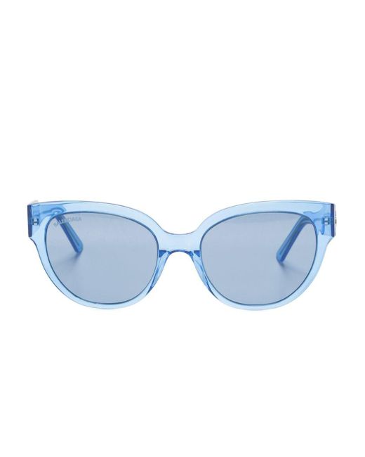 Balenciaga Blue Sonnenbrille im Butterfly-Design