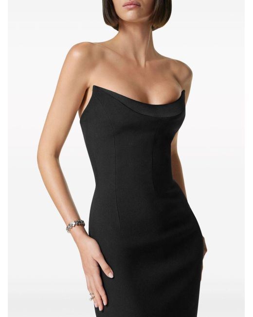 Versace ストラップレス ドレス Black