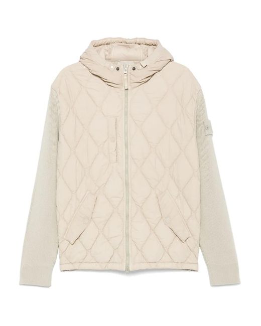 メンズ Stone Island キルティング ジャケット Natural
