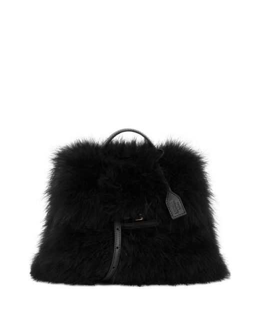 Moschino Black Small Tie Me Tote Bag