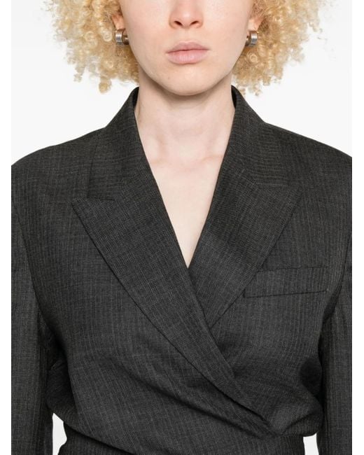 Our Legacy Black Herringbone Wool Jacket
