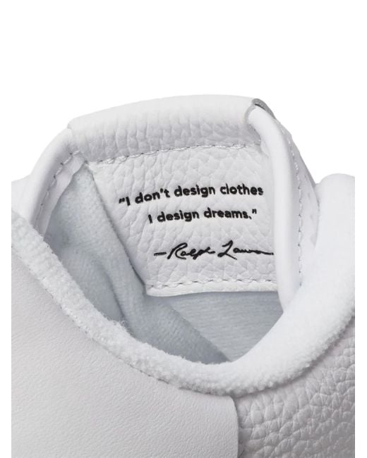 Polo Ralph Lauren White Masters Court Lace-Up Sneakers for men