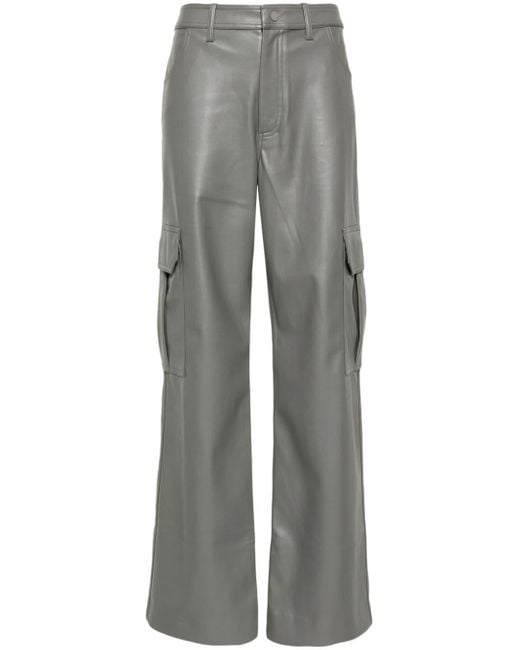 Stine Goya Gray Stevie High-waist Wide-leg Cargo Pants