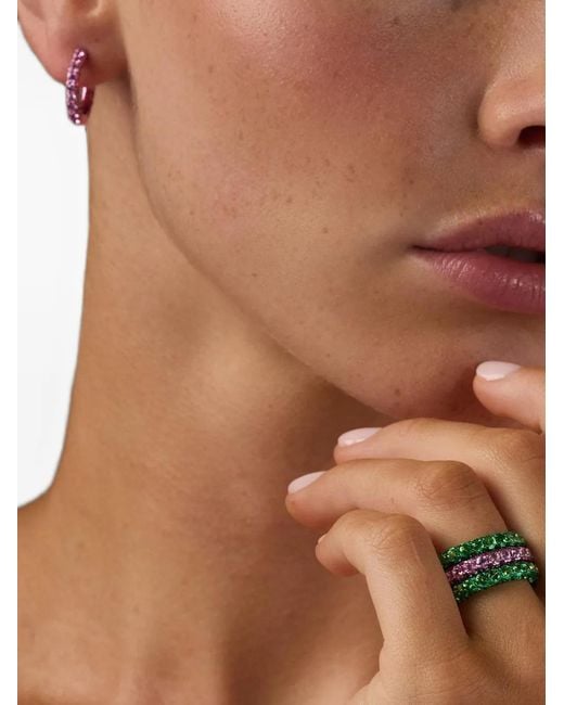 Graziela Green Tsavorite Three-Sided Ring