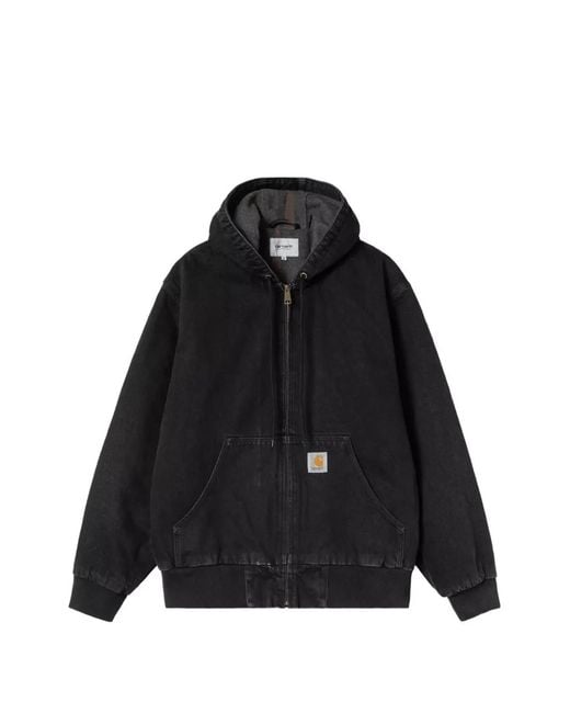 Carhartt Black Og Active Hooded Jacket for men